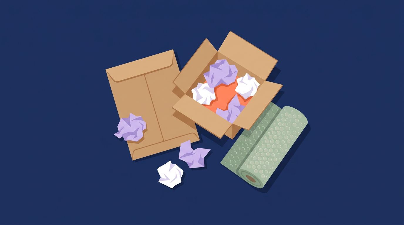 Cover illustration for the article: Ecommerce Shipping Packaging: When It's In Scope